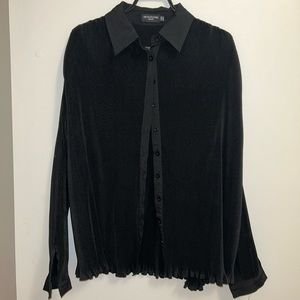 PrettyLittleThing Petite BLACK Plisse Set